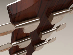 acoustic guitar 3D Model