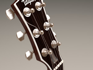 acoustic guitar 3D 모델