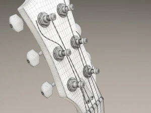 acoustic guitar 3D Model
