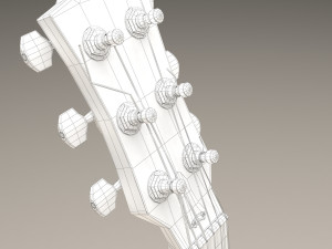 acoustic guitar 3D 모델