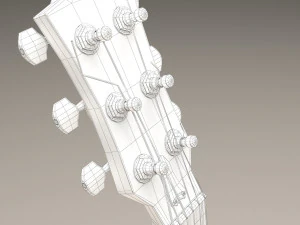 acoustic guitar 3D Model