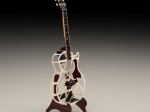 acoustic guitar 3D 모델