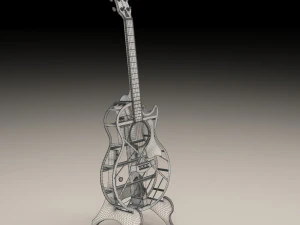 acoustic guitar 3D Model