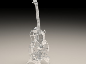 acoustic guitar 3D 모델