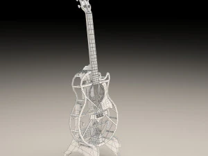 acoustic guitar 3D Model