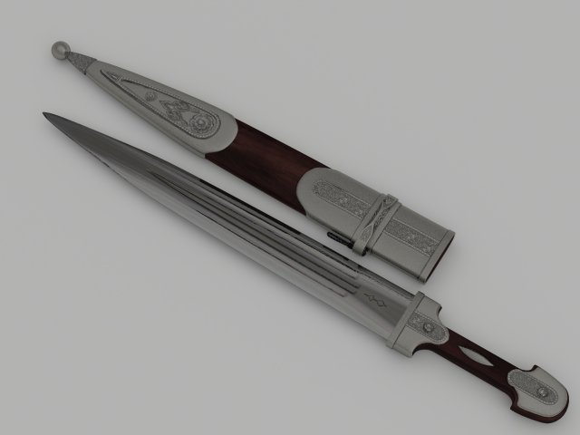 dagger 1 3D Модель .c4d .max .obj .3ds .fbx .stl .blend 