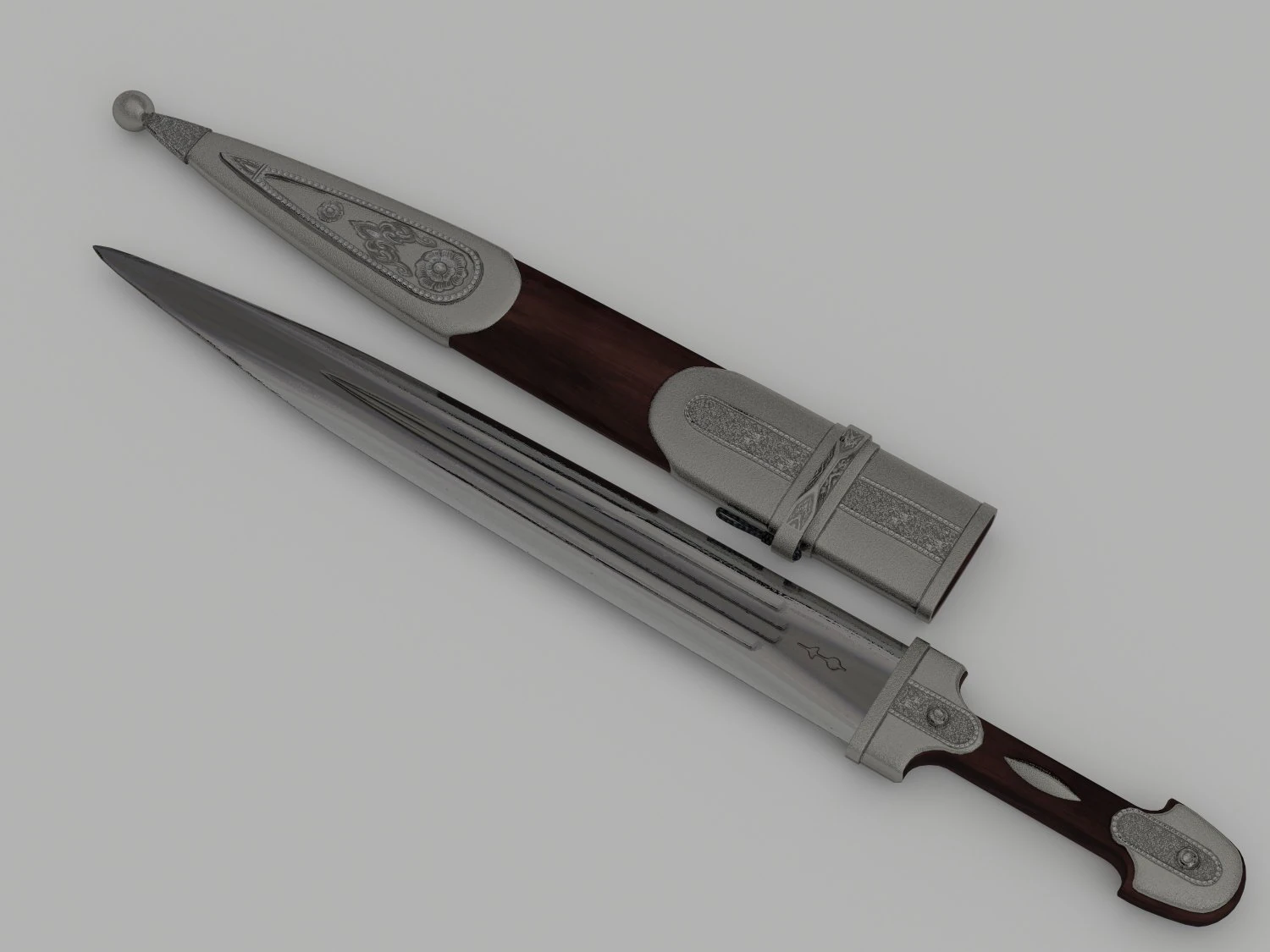 dagger 1 3D Model .c4d .max .obj .3ds .fbx .stl .blend 