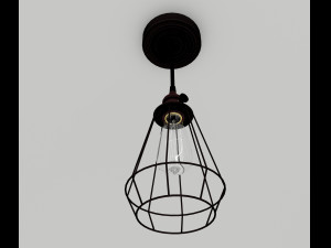 industrial pendant lamp 1 Modèle 3D