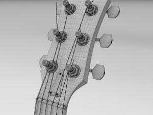 electric guitar 3D Модель