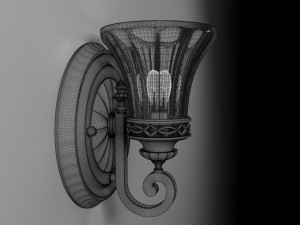 wall lamp 01 3D-Modell