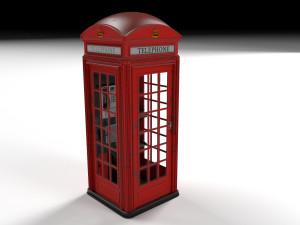telephone box 3D Модель