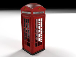 budka telefoniczna Model 3D