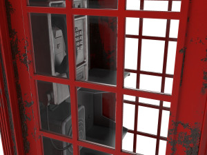 telephone box 3D मॉडल