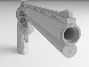 revolver Modelo 3D