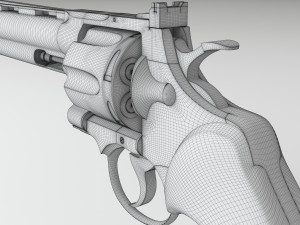 revolver Modelo 3D