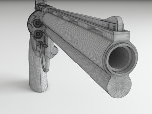 revolver Modelo 3D