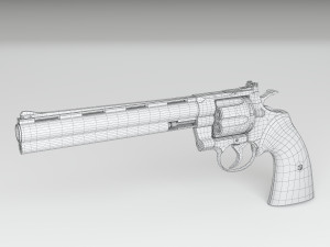 revolver Modelo 3D