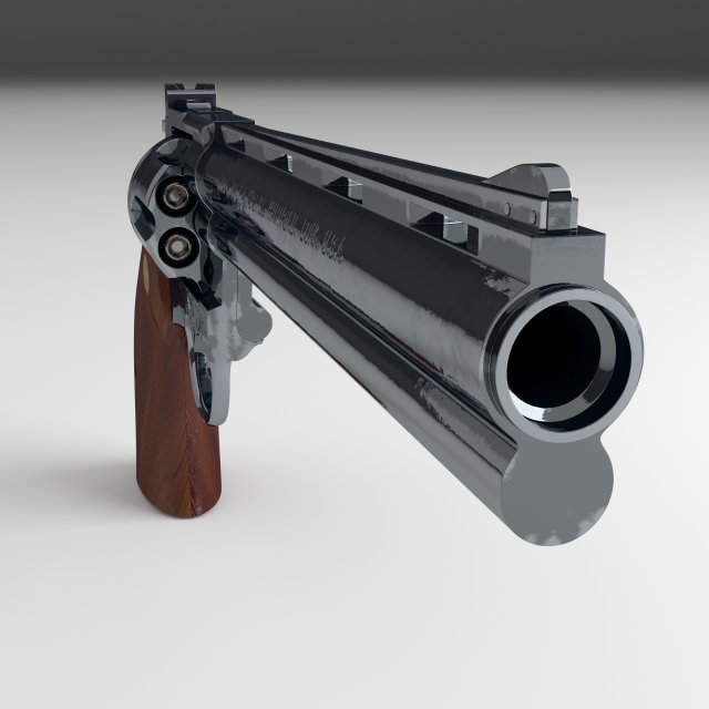 revolver Modelo 3D .c4d .max .obj .3ds .fbx .stl .blend 
