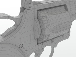 revolver Modelo 3D