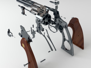 revolver Modelo 3D