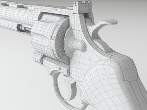 revolver Modelo 3D
