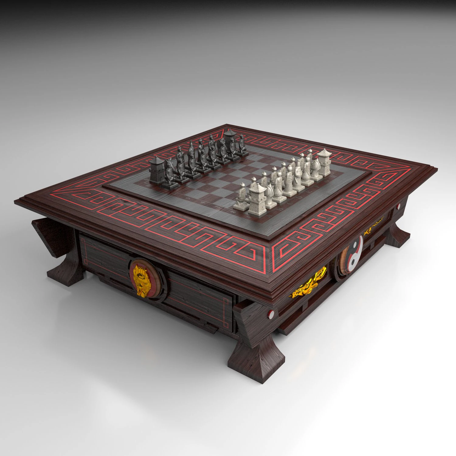 chess table 2 3D Model .c4d .max .obj .3ds .fbx .stl .blend