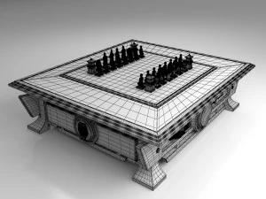 chess table 2 3D Model