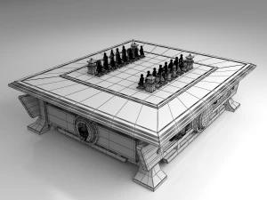 chess table 2 3D Model