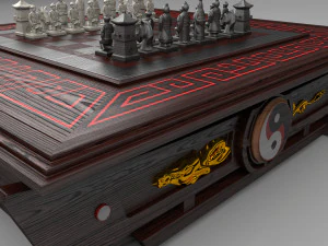 chess table 2 3D Model