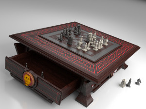 chess table 2 3D मॉडल
