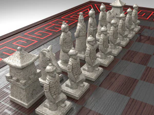 chess table 2 3D Model