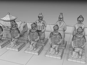 chess table 2 3D Model