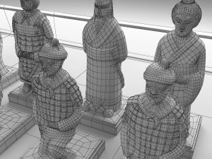 chess table 2 3D Model