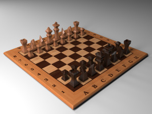 chess table 3 3D Модель