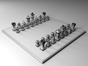 chess table 3 Model 3D