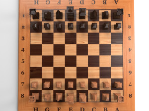 chess table 3 Model 3D