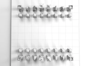 mesa de xadrez 3 Modelo 3D