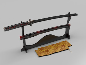 katana sword 3D Model