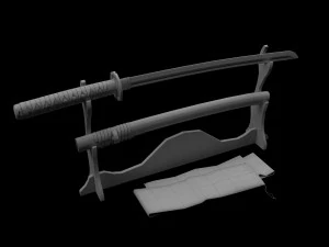 katana sword 3D Model