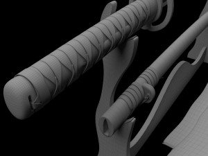 katana sword 3D 模型