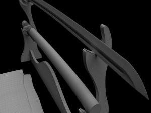 katana sword 3D 模型