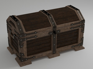 wood chest 3D Model