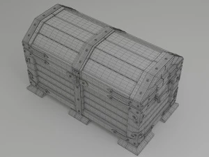 wood chest 3D Model