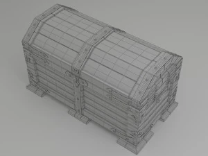 wood chest 3D Model