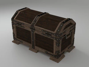 wood chest 3D Model