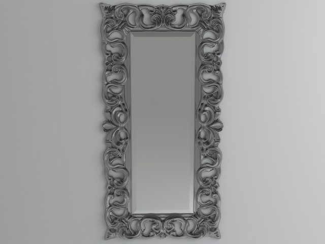 classic mirror 02 Model 3D .c4d .max .obj .3ds .fbx .stl .blend