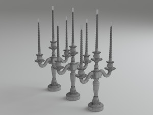 classic candlestick 3D Model