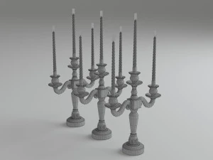 classic candlestick 3D Model