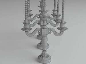 classic candlestick 3D Model