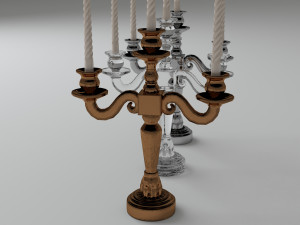 classic candlestick 3D Model